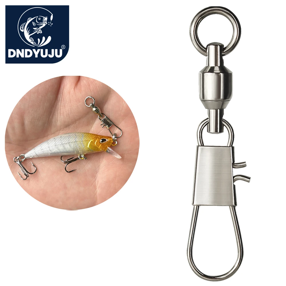 Fishing Equipment Tackle - DNDYUJU ชุด 50 ชิ้น อุปกรณ์ตกปลาแบบหมุนได้ พร้อมลูกปืนและตัวล็อกสแตนเลส