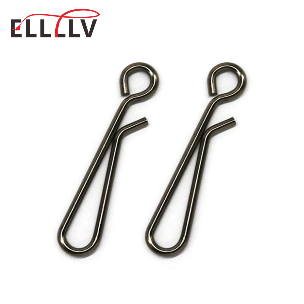 Fishing Equipment Tackle - 100 ชิ้นตกปลาน้ําเค็มสแตนเลสเปิดตา Hangling Snap Quick Change