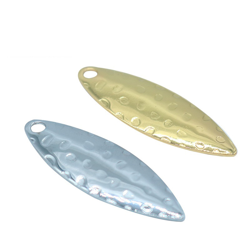 Fishing Equipment Fly - 10 ชิ้น/ล็อต ใบไม้ปีกนกประดับเลื่อมสำหรับงาน DIY ชิ้นส่วนสร้างเสียง สีเงิน