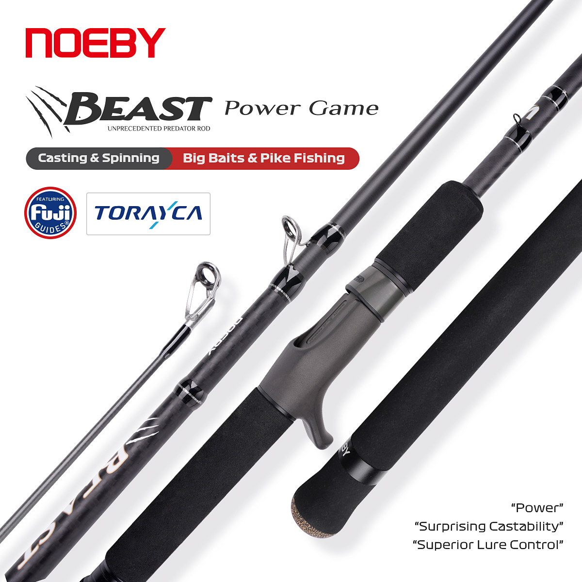 Fishing Equipment Brands - คันเบ็ดตกปลา NOEBY Beast Power Game Big