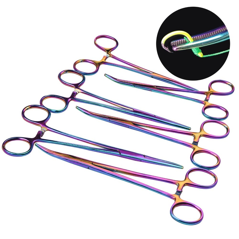 Fishing Equipment Amazon - คีมตกปลาแบบหยักพรีเมียม - ที่ถอดตะขอสแตนเลสและเครื่องมือดูแลสัตว์เลี้ยงอเนกประสงค์สำหรับขนหู