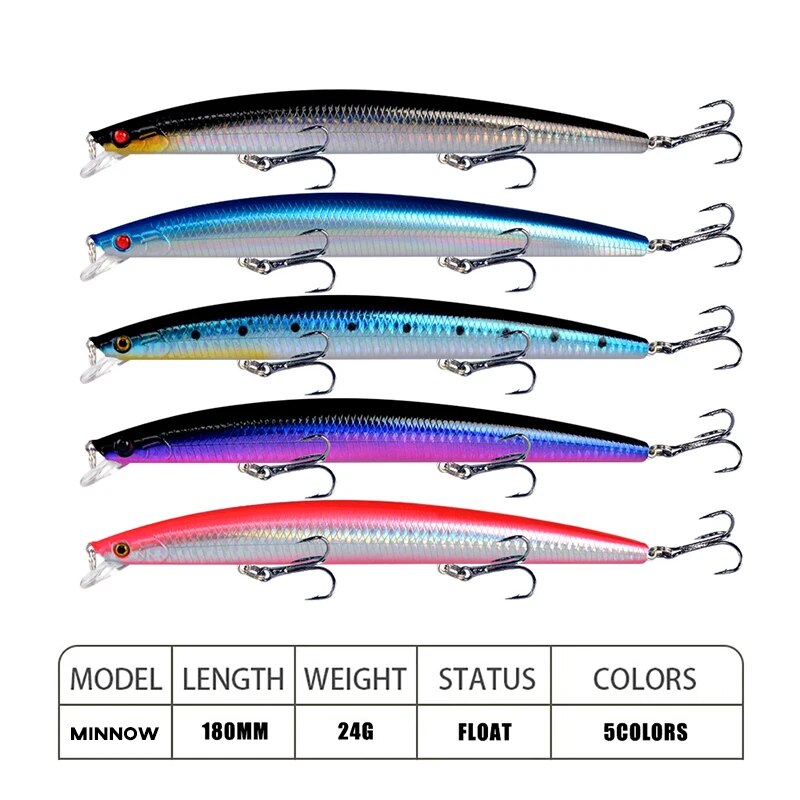 Minnow Fishing Lure เลเซอร์ Ha - Fishing Equipment On Sale บทวิจารณ์และราคา