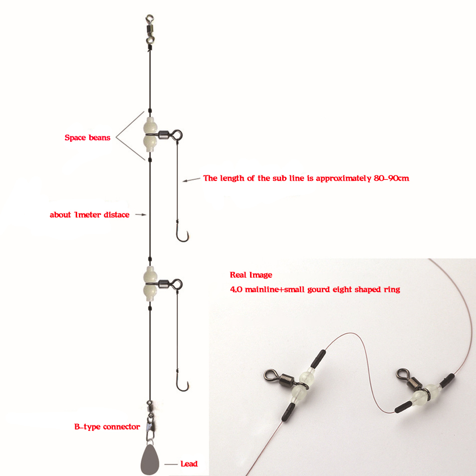 MNFT 100 ชิ้น Luminous 3 Way ท - Fishing Equipment On Sale บทวิจารณ์และราคา