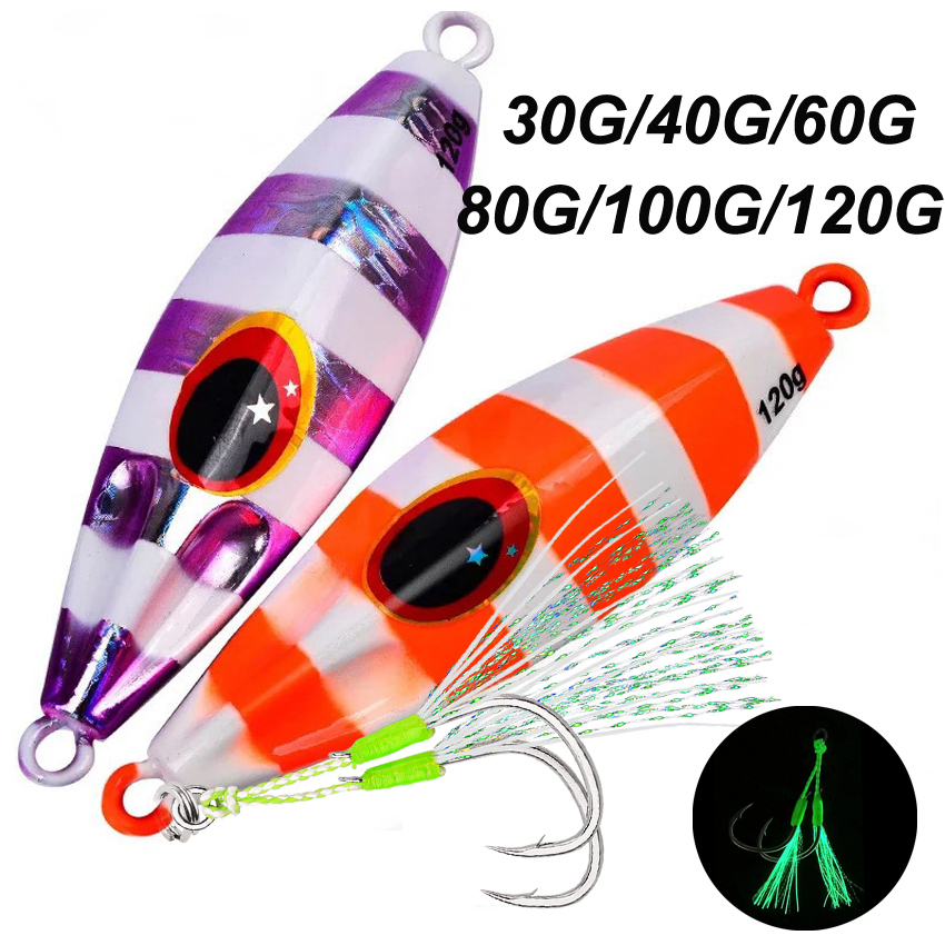 30g 40g 60g 80g 100g 120g โลหะ - Jig Head Lure บทวิจารณ์และราคา