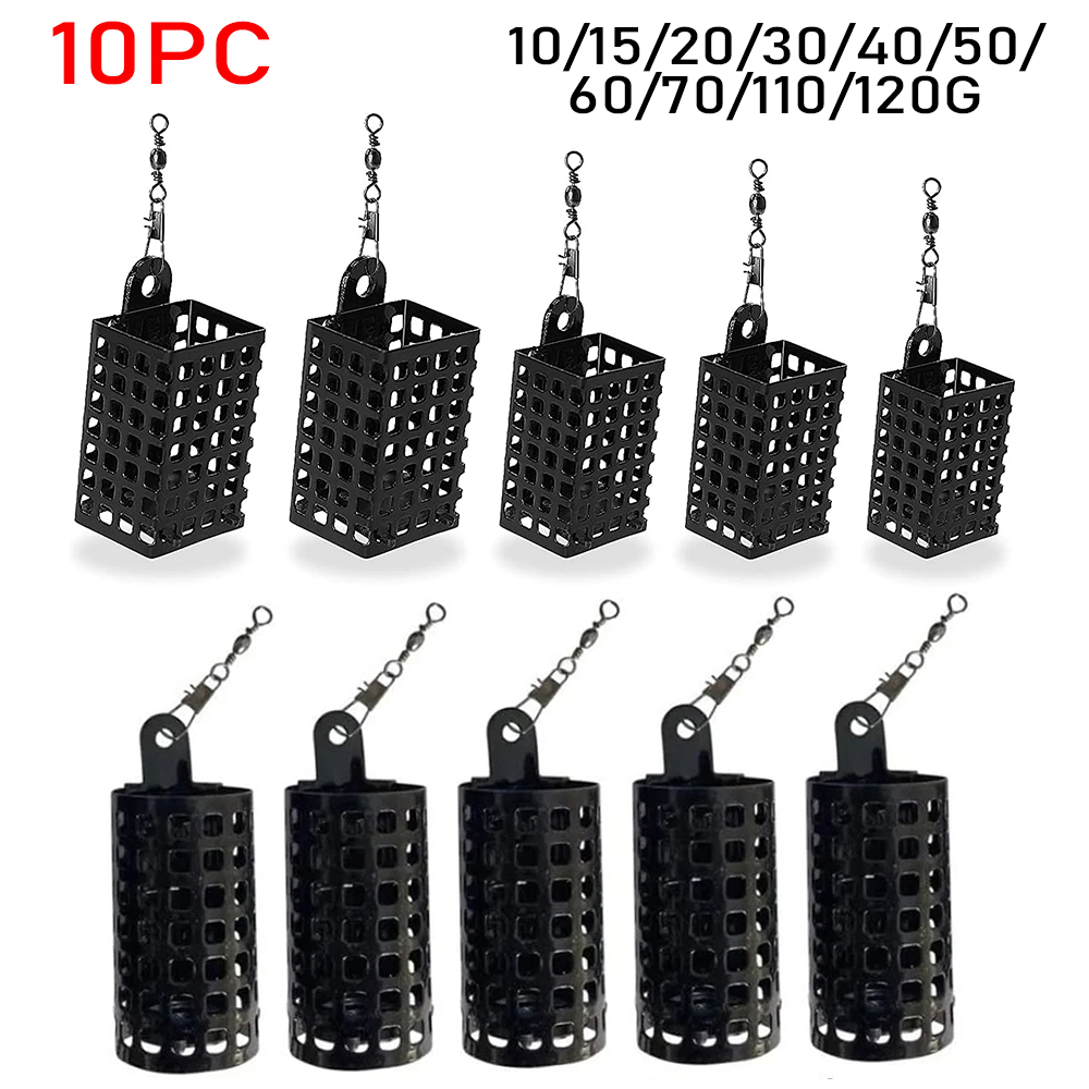10PCS Fishing Tackle Feeder CA - Fishing Equipment Tackle บทวิจารณ์และราคา