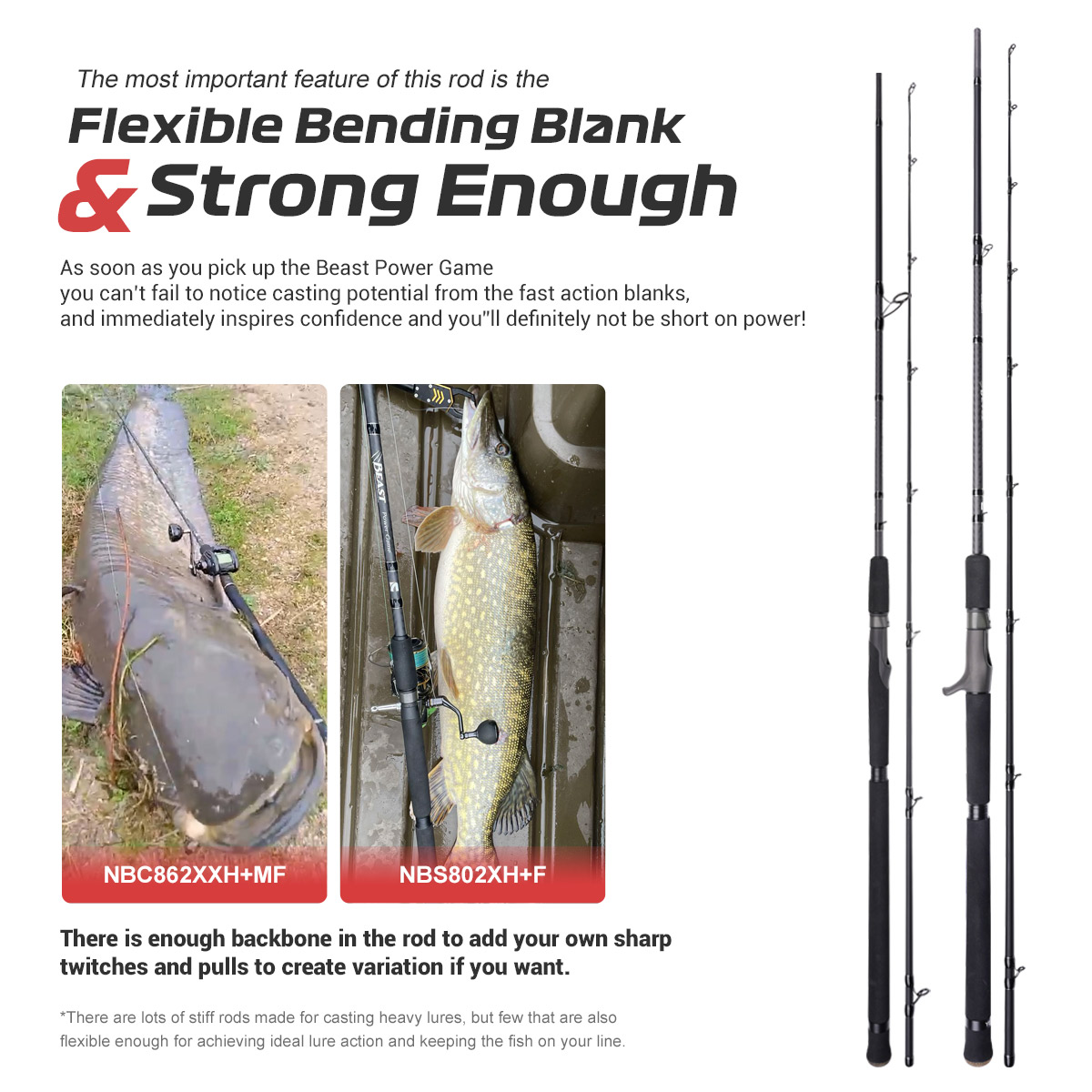 คันเบ็ดตกปลา NOEBY Beast Power - Fishing Equipment Brands บทวิจารณ์และราคา